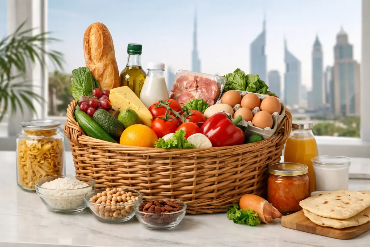 Expat Grocery Basket Example for UAE Homes